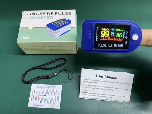 Οδηγημένος χρώμα σφυγμός Oximeter άκρων δακτύλου οθόνης ψηφιακός φορητός φορητός