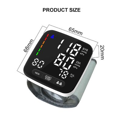 Φορητή ψηφιακή υγεία Sphygmomanometer οργάνων ελέγχου πίεσης του αίματος καρπών ακριβές