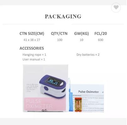 Φορητό ποσοστό καρδιών Oximeter σφυγμού άκρων δακτύλου επίδειξης Spo2 OLED Spo2