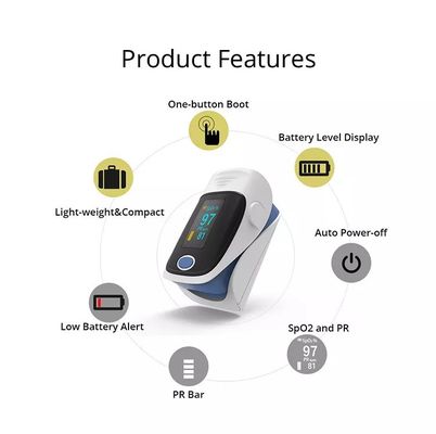 Ψηφιακός φορητός σφυγμός Oximeter Oximeter σφυγμού άκρων δακτύλου Oled Spo2 ακρών δάχτυλων