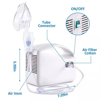 Οικονομικό πνευματικό Nebulizer Nebulizer συμπιεστών θεραπείας αερολύματος