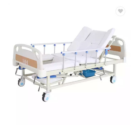 Κρεβάτι περιποίησης οικιακής φροντίδας Multifunction Cama de Manual Medical νοσοκομείων με την τουαλέτα