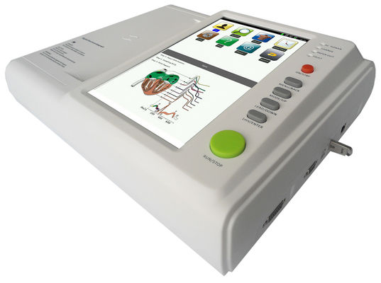 12 φορητό ECG ηλεκτροκαρδιογράφων καναλιών ψηφιακό CE ISO μηχανών μετάλλων