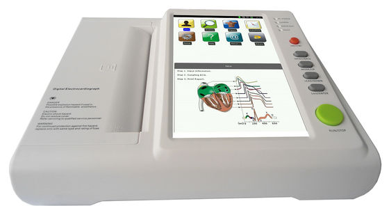 12 φορητό ECG ηλεκτροκαρδιογράφων καναλιών ψηφιακό CE ISO μηχανών μετάλλων